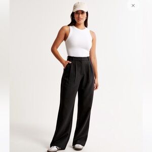 Abercrombie & Fitch Black Wide Leg Pants